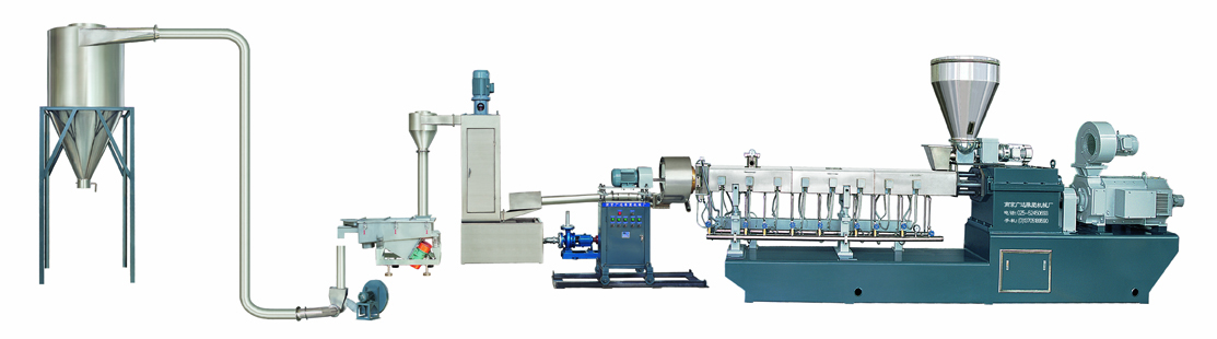 填充、共混改性水環(huán)熱切粒機(jī)組